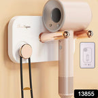 Wall Mount Hair Dryer Holder Stand Heat Resistant Blow Dryer Holder (1 Pc)