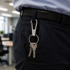 Heavy Duty Metal Keychain Clip with Key Ring, Key Clasp (1 Pc)