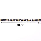 Handmade Black Bracelet Rakhi with White Beads (1 Pc)