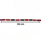Handmade Black and Red Bracelet Rakhi for Brother (1 Pc)