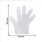 Disposable Small Plastic Gloves, for Kitchen, Food Handling, and Cleaning Tasks (100 Pc)
