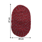 Stylish Oval Floor Mat – (1 Pc, 50x30 Cm)