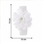 Cute Soft Elastic Floral Baby Headband Stylish Stretchable Hair Band (1 Pc)