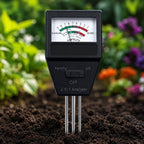 2 in 1 Soil Meter main image probe inserted in garden soil