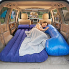 Car Air Mattress Lifestyle - Couple Relaxing in SUV