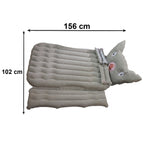 Portable Car Air Mattress Set with Pig Pillow and Cushions for Travel Comfort (1 Set)