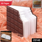 chocolate shaped notebook diary 60 pages