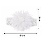 Cute Soft Elastic Floral Baby Headband Stylish Stretchable Hair Band (1 Pc)