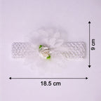 Cute Soft Elastic Floral Baby Headband Stylish Stretchable Hair Band (1 Pc)