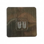 Self-Stick Double Hook Metal Wall Plate