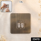 No Drill Adhesive Double Hook Wall Plate 