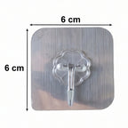 Transparent Heavy Duty Self Adhesive Wall Hook (1 Pc)