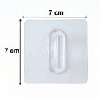 Transparent Multipurpose Adhesive Wall Holder Hook (1 Pc)