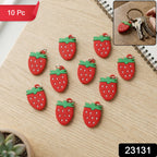 Strawberry fruit key ring