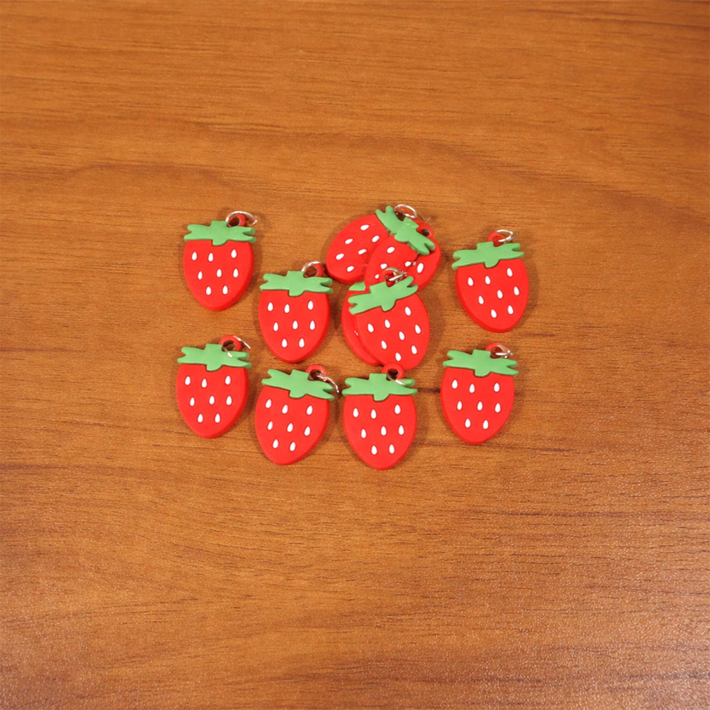 strawberry themed keychain pack