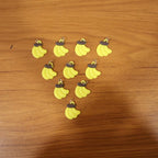Cute Banana Shape Bag Charm Keychain Set (10 Pc)