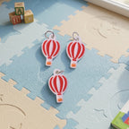 Hot Air Balloon Bag Charm Keychain Set (10 Pc)