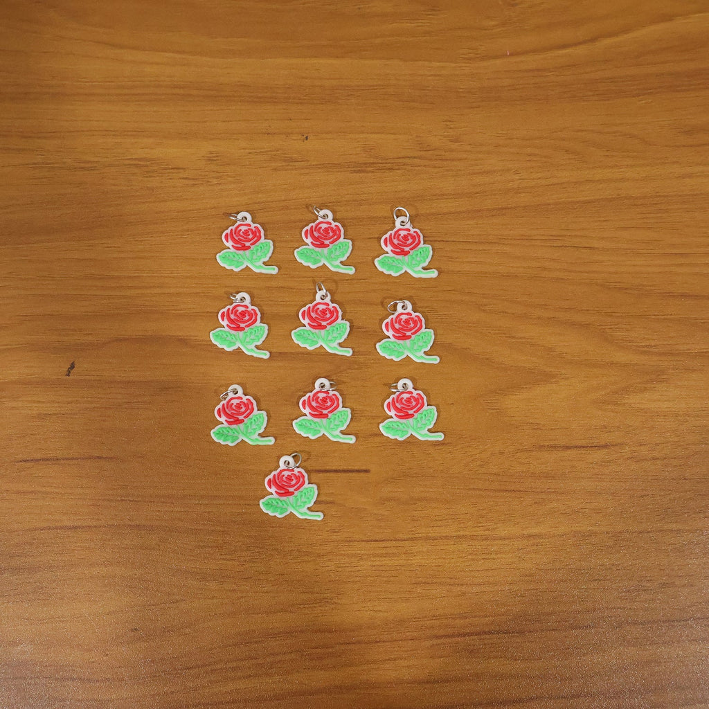 decorative rose bag charms