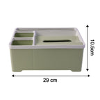 Multipurpose Plastic Storage Organizer Box with Compartments (1 Pc)