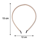 Premium Pearl Embellished Slim Hairband (1 Pc)
