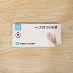 Disposable Clear Plastic Gloves (100  Pc, Medium)