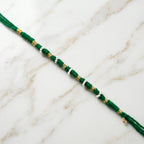 Traditional Green Pearl Beaded Rakhi (1 Pc, Mix Color)