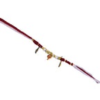 Ganesh Ji Charm Rakhi with Feather Dangles