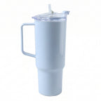 insulated travel tumbler with lid and straw