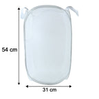 Foldable Laundry Basket Fabric Mesh Clothes Hamper Bag (1 Pc,33x33x54cm)