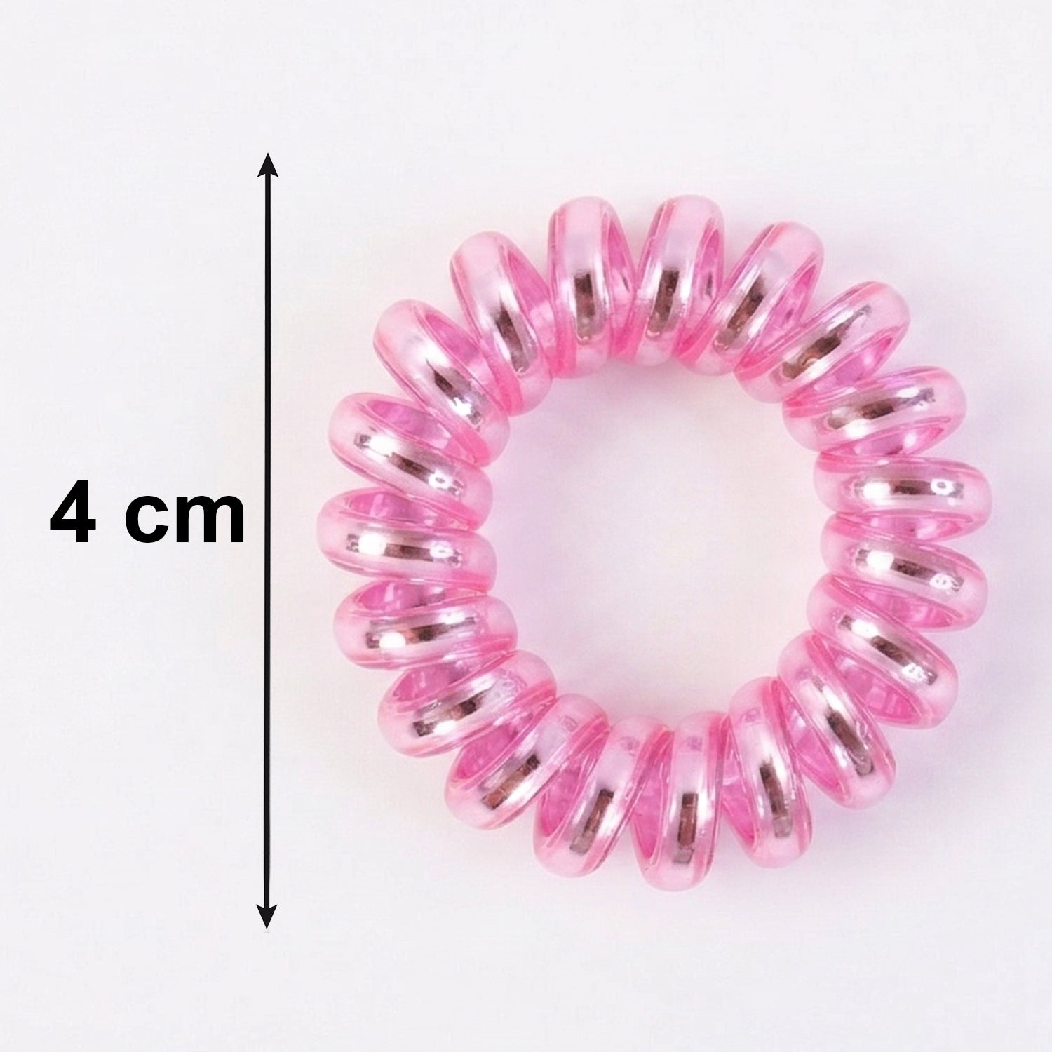 Soft Stretchable Telephone Wire Style Hair Bands Set (1 Pc, Mix Color)