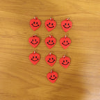 Cute Smiley Heart Shape Bag Charm Keychain Set (10 Pc)